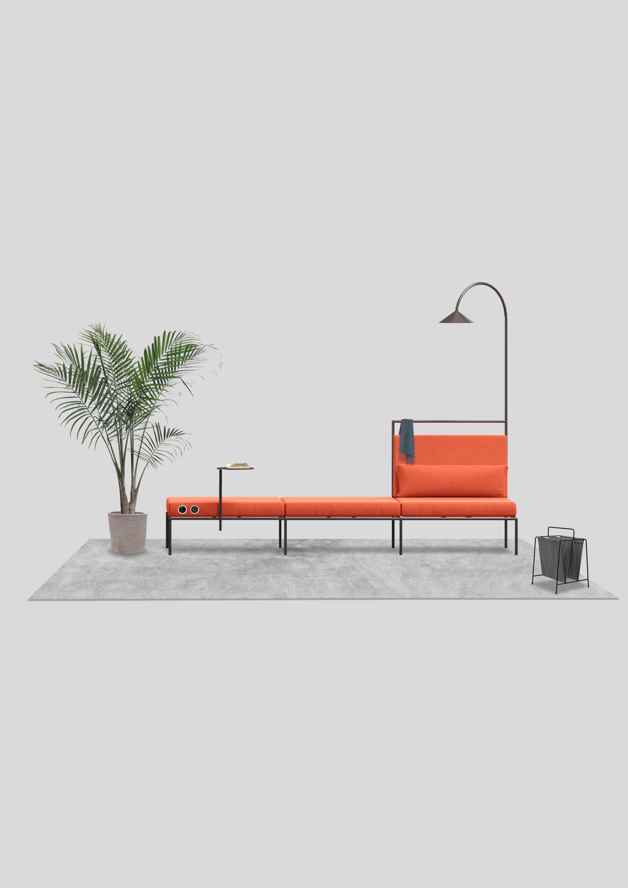 Модульный тканевый диван Adrenalina паспарту ARCH-00027818 - Вид №4