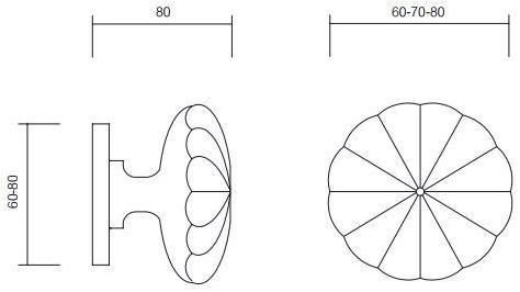 Pasini Ручка дверная из латуни  0280  - Вид №1