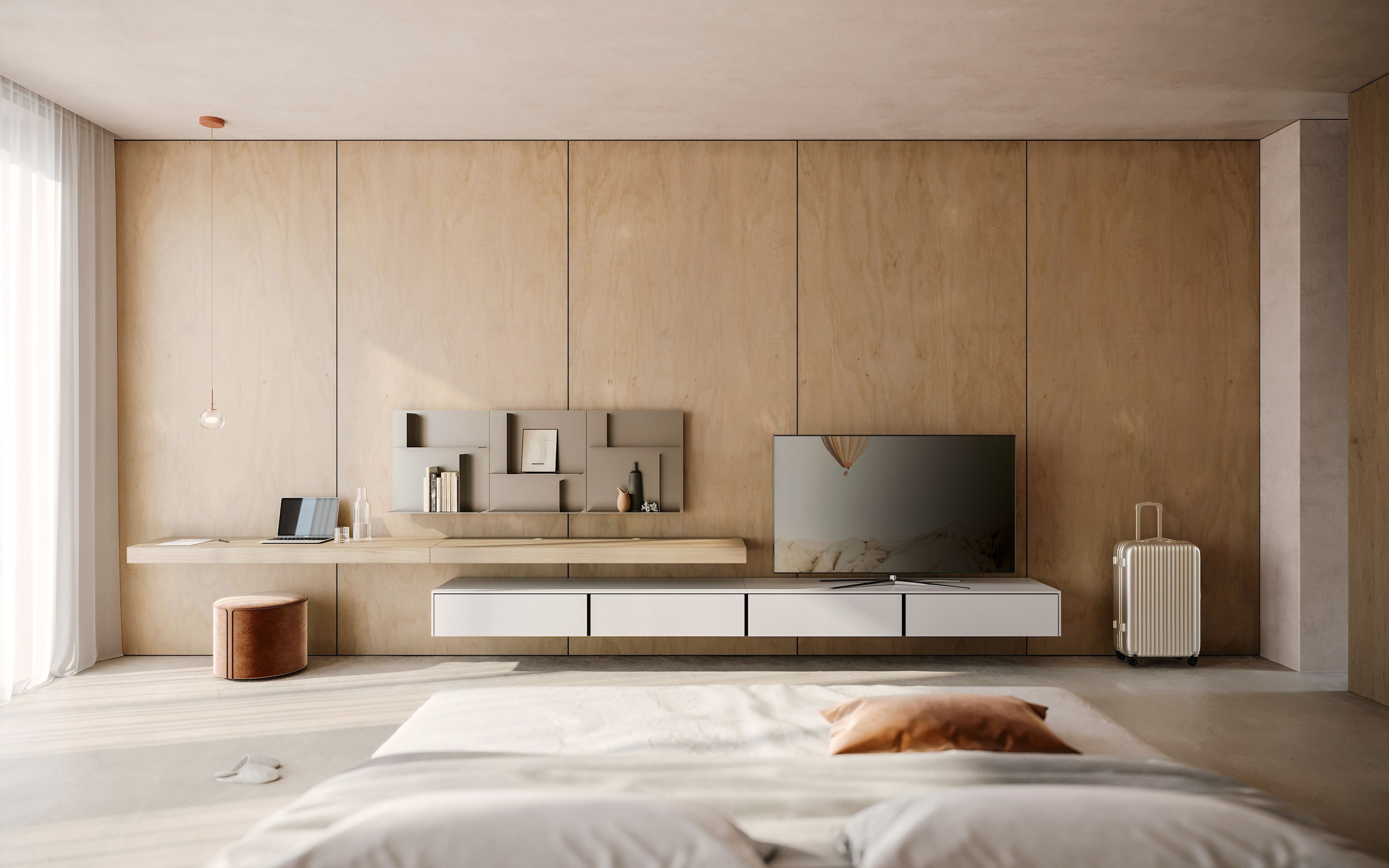 Оборудованная стена установленная с ТВ-стойкой Kristalia Avenue ARCH-00102675 - Вид №3