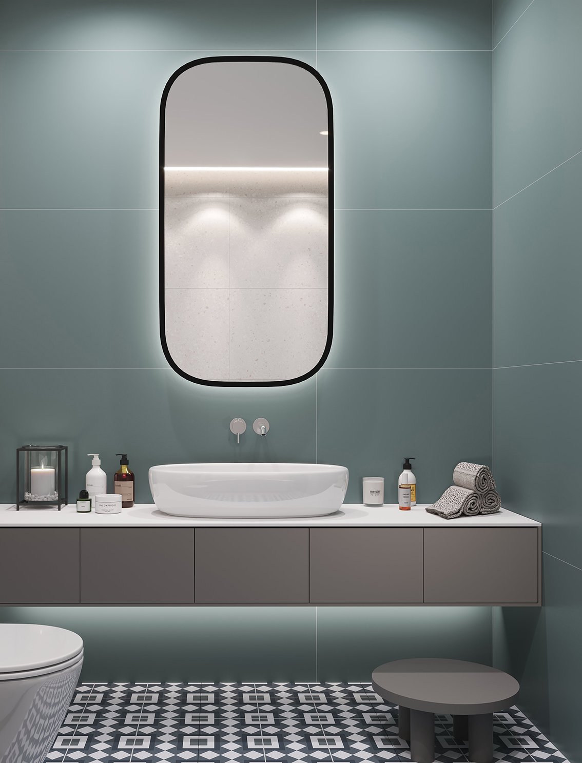 Элитный керамогранит Staro Slim Monocolors ELITE TURQUOISE STP-ST400 INCOLOR - Вид №1