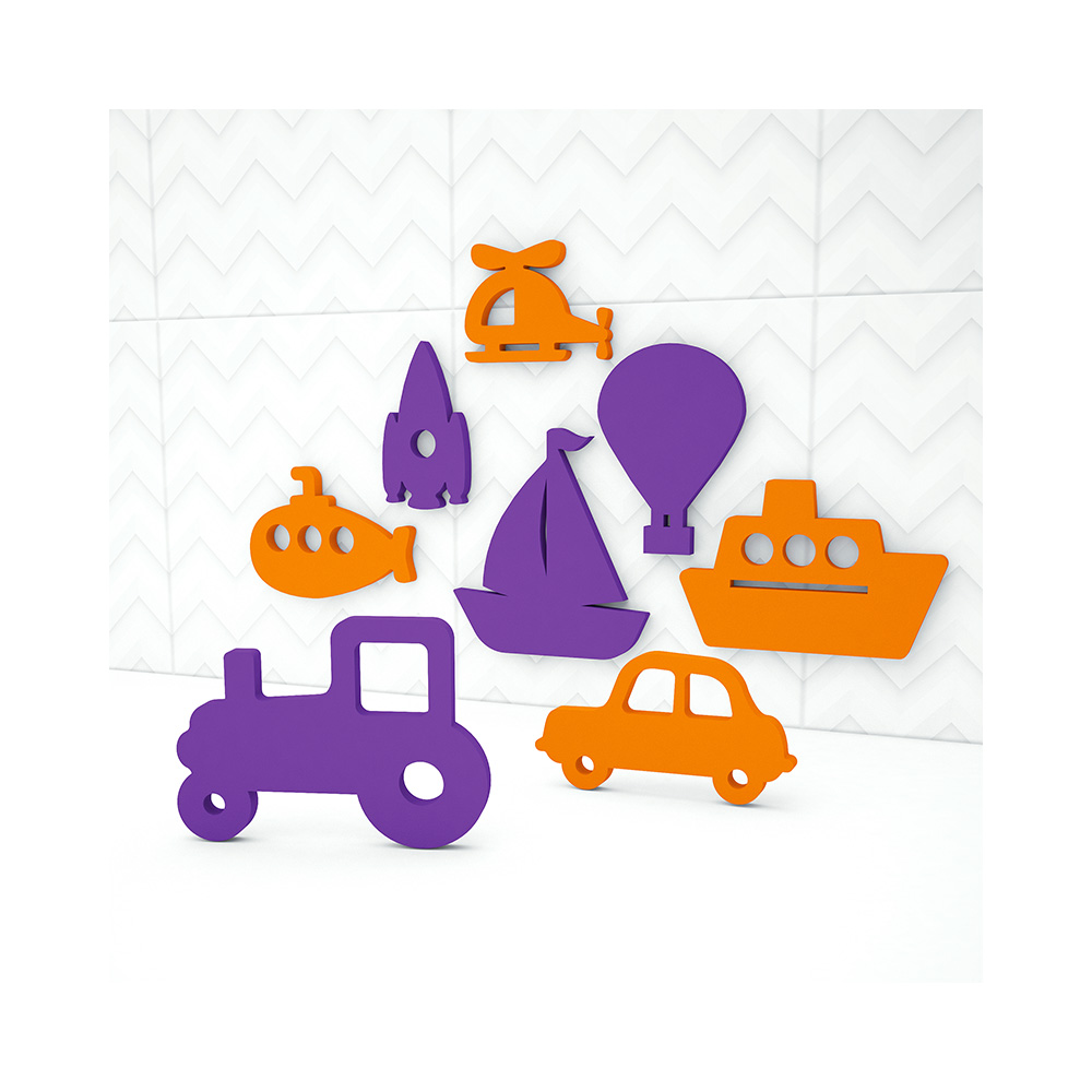 02-007 Набор для купания из EVA "Транспорт" El`BascoToys 