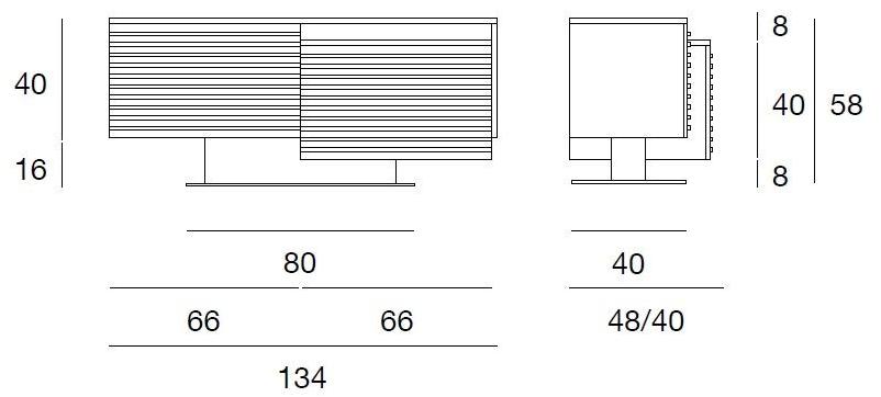 Pacini & Cappellini Поворотная тумба под ТВ из массива дерева  5329  - Вид №5