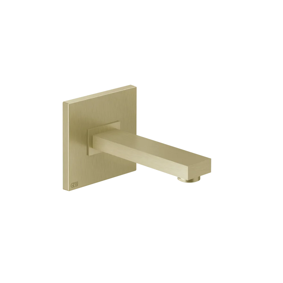 Носик для умывальника 20118 727 Gessi Rettangolo k ЛАТУНЬ МАТОВАЯ PVD 20118727