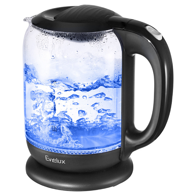 9160739 Электрочайник Evelux EWK 0902 G черный STDN-0095447 - Вид №1