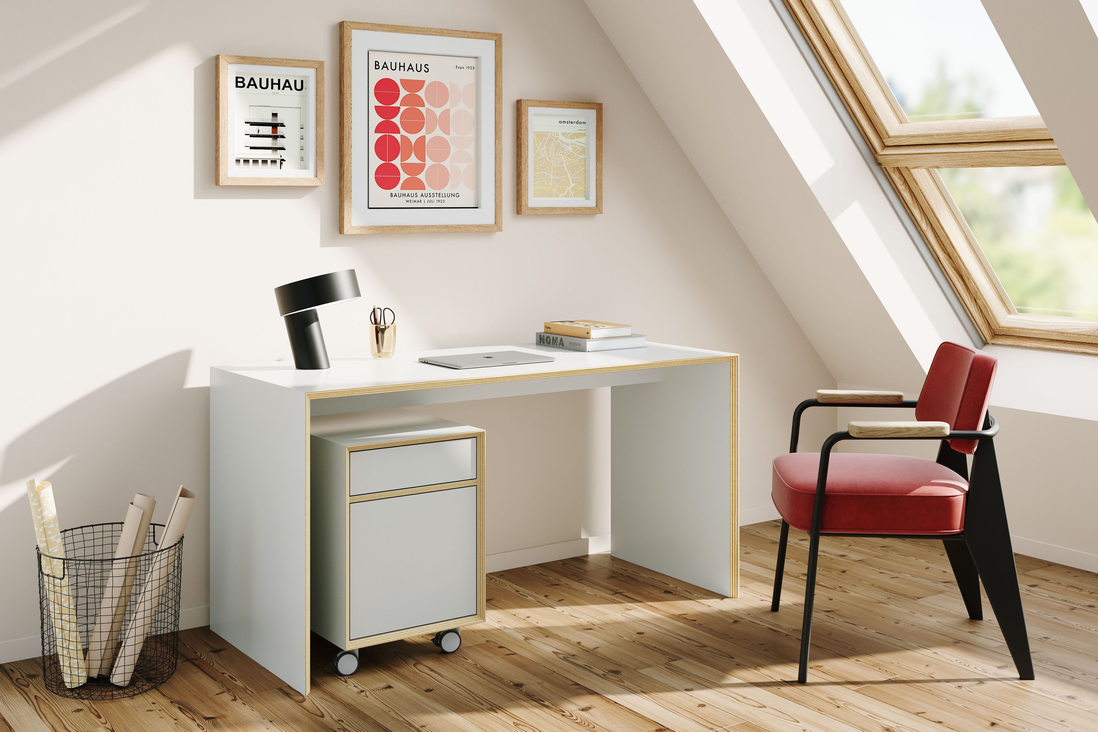 Березовый комод на колесах Müller Small Living BRIDGE ARCH-00112550 - Вид №4