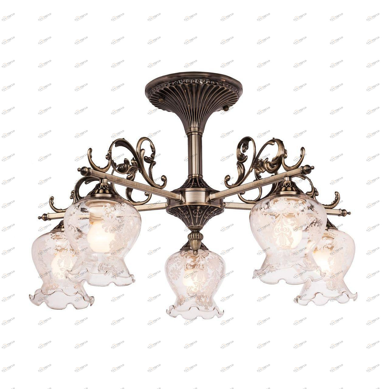 Потолочная люстра Silver Light Leonardo 708.53.5 SILVER LIGHT LEONARDO BRONZE 183381 Бронза 