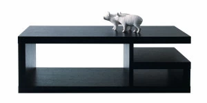 Журнальный столик прямоугольный с полками венге Vision 9 PUSHA PUSHA 062927 Черный