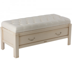 18027 Банкетка Лотос 3 Айвори Молочный BOGACHO