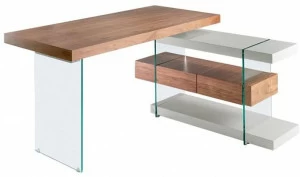 Angel Cerdá Угловой стол из дерева и стекла Nature life 3003