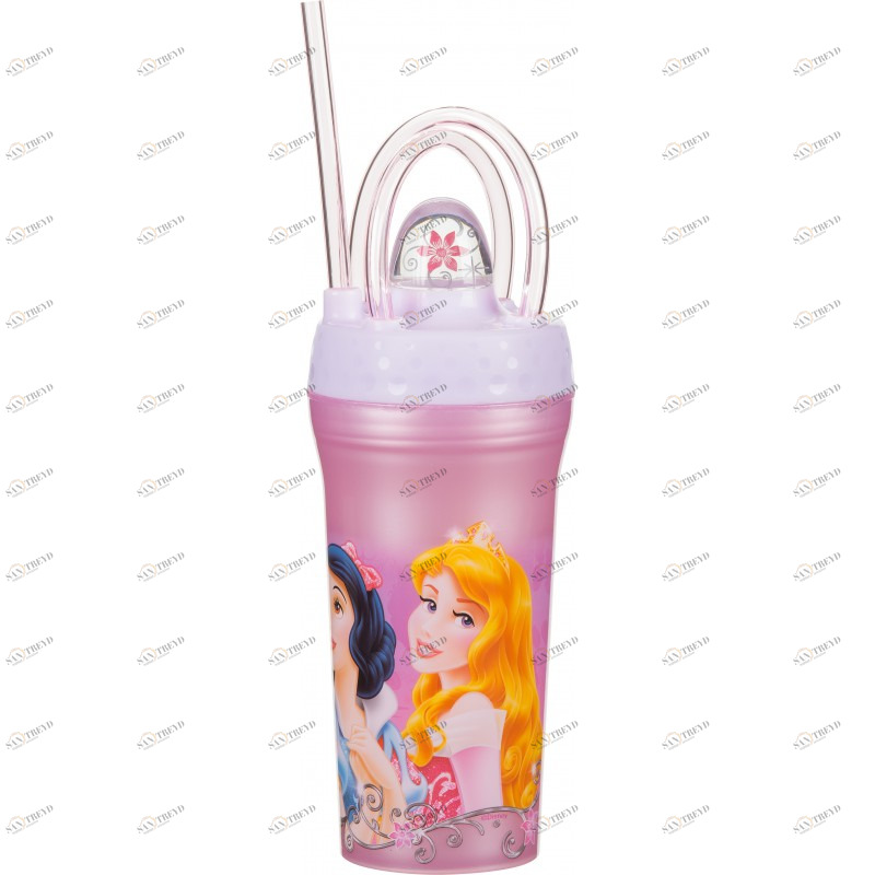 Стакан с крышкой и соломинкой "Принцессы", 300 мл STOR ПРИНЦЕССЫ 335989 Розовый Santreyd 