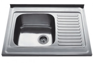 HBD6080 Кухонная мойка , сталь микродекор Haiba