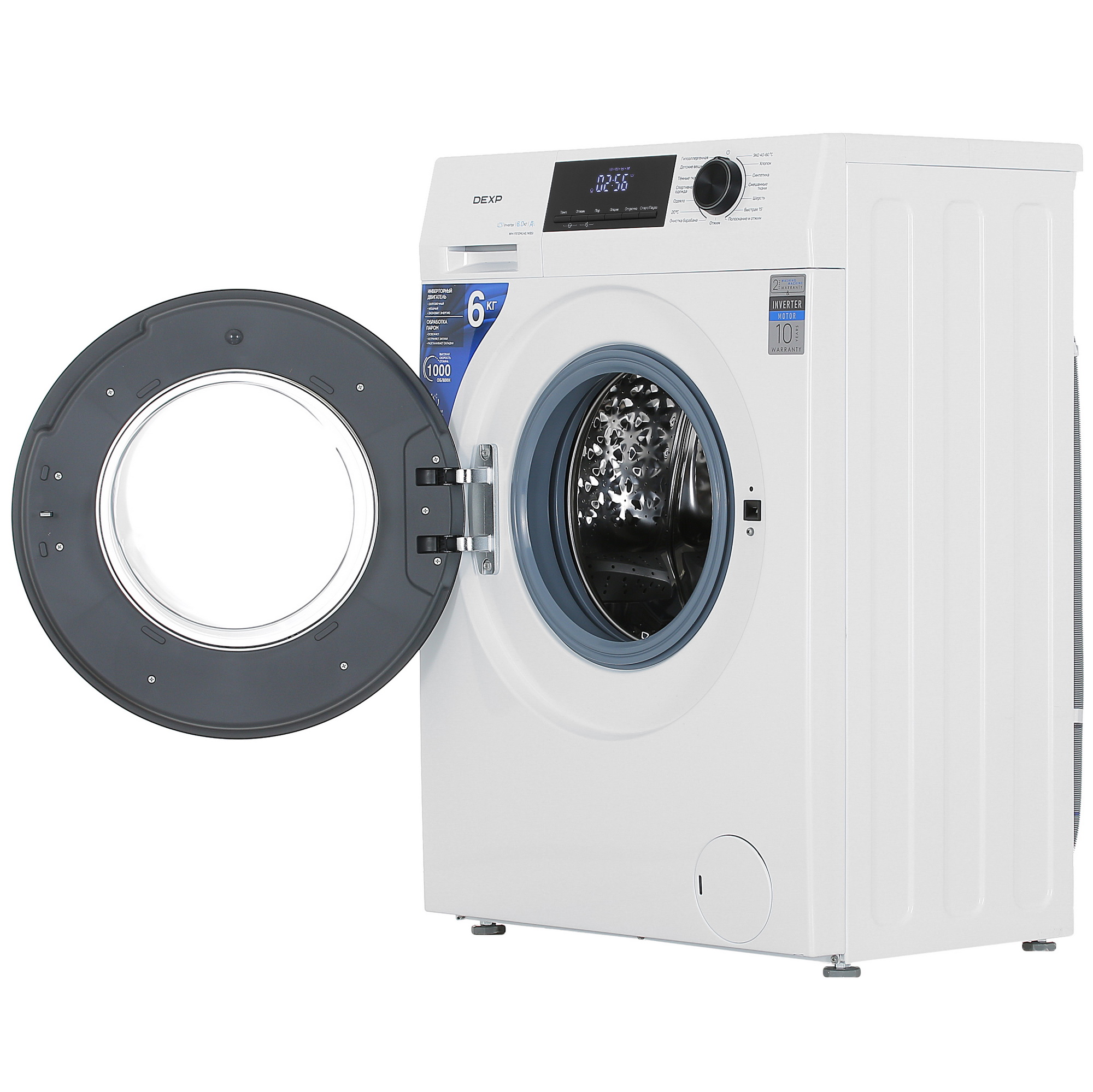 5427413 Стиральная машина DEXP WM-F610MLHE/WBSI белый STDN-0057642 - Вид №5