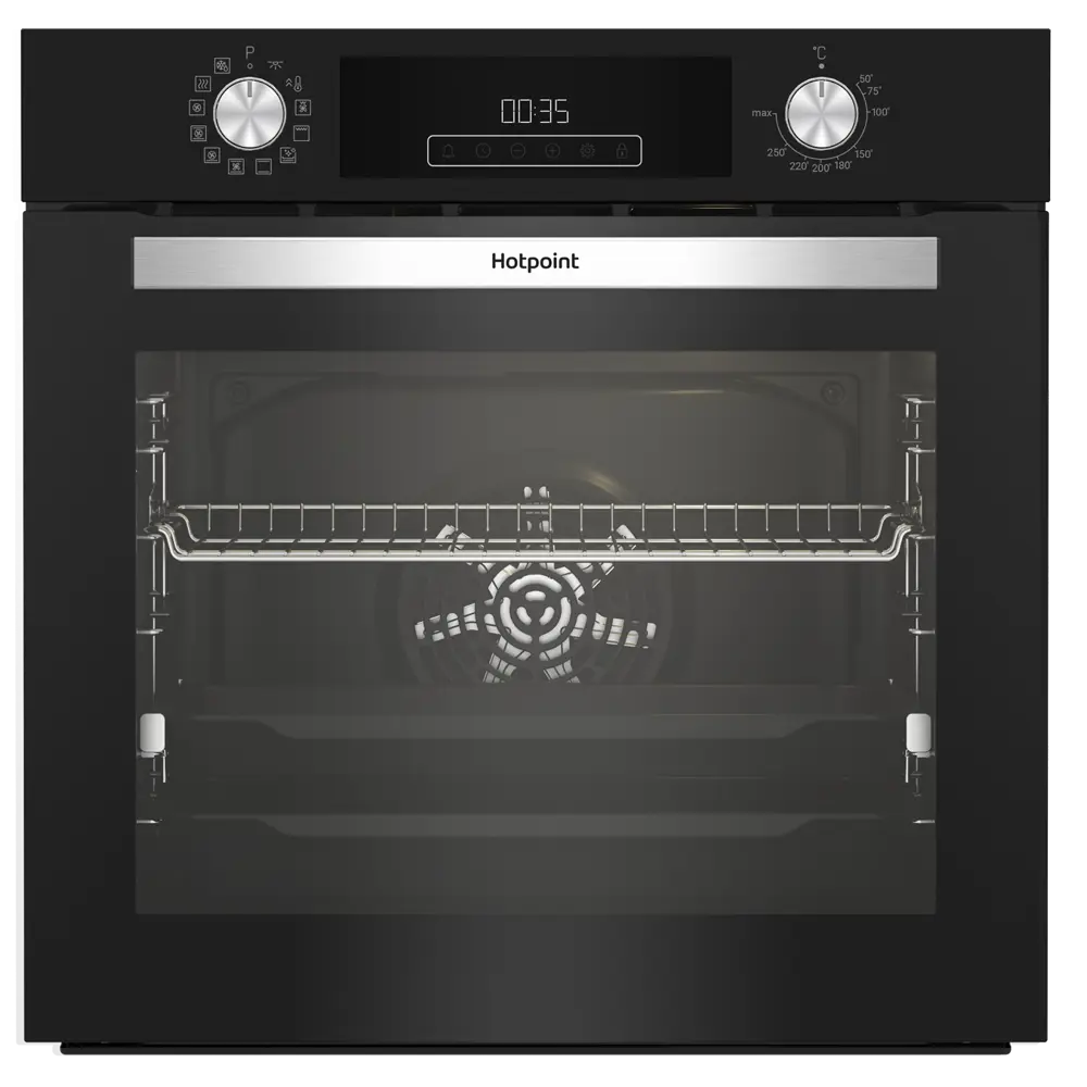 Встраиваемый духовой шкаф Hotpoint HFE9 1231 JSH BL 60x60x57 см цвет черный STLM-2147166 - Вид №1