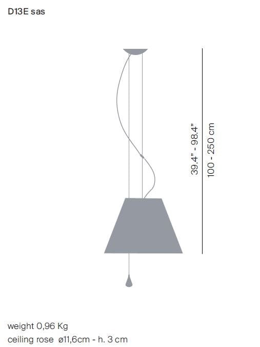 Поликарбонат регулируемый светодиодный подвесной светильник LUCEPLAN Lady Costanza ARCH-00031891 - Вид №2