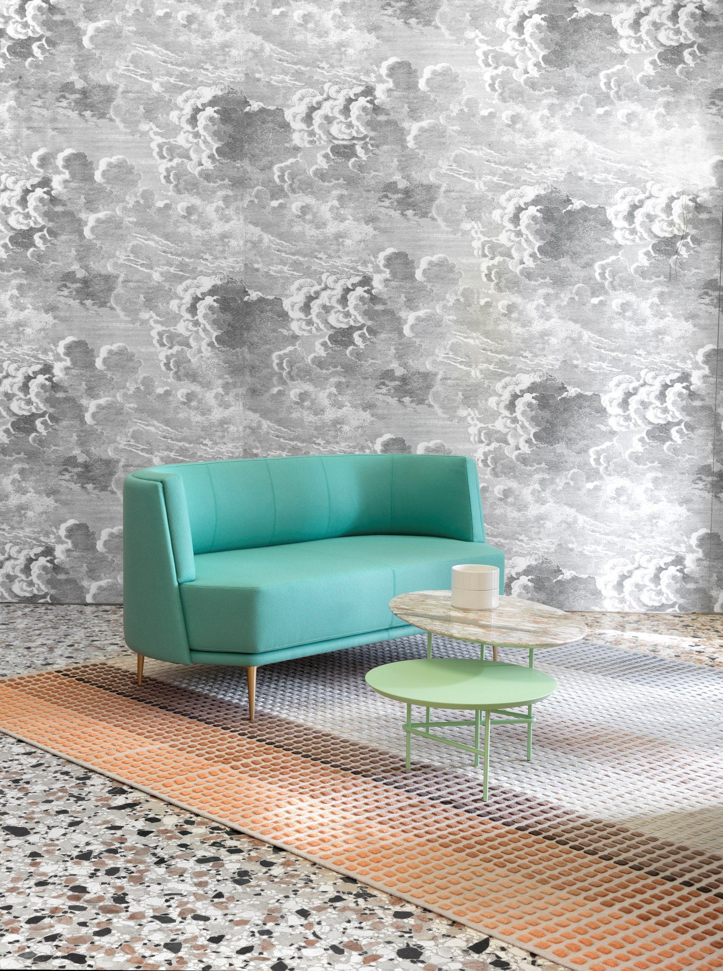 Низкий журнальный столик с двойной столешницей из мрамора и МДФ SITIA LOVERS ARCH-00088209 - Вид №7