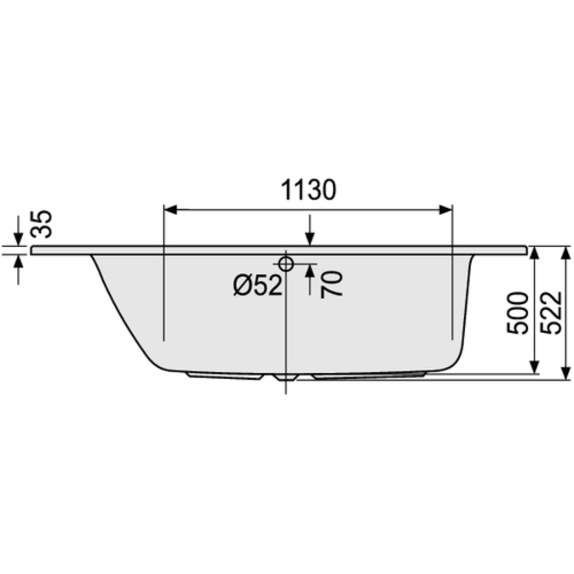 641.032021 Smart Line Collection ванна Duscholux 46025 - Вид №1