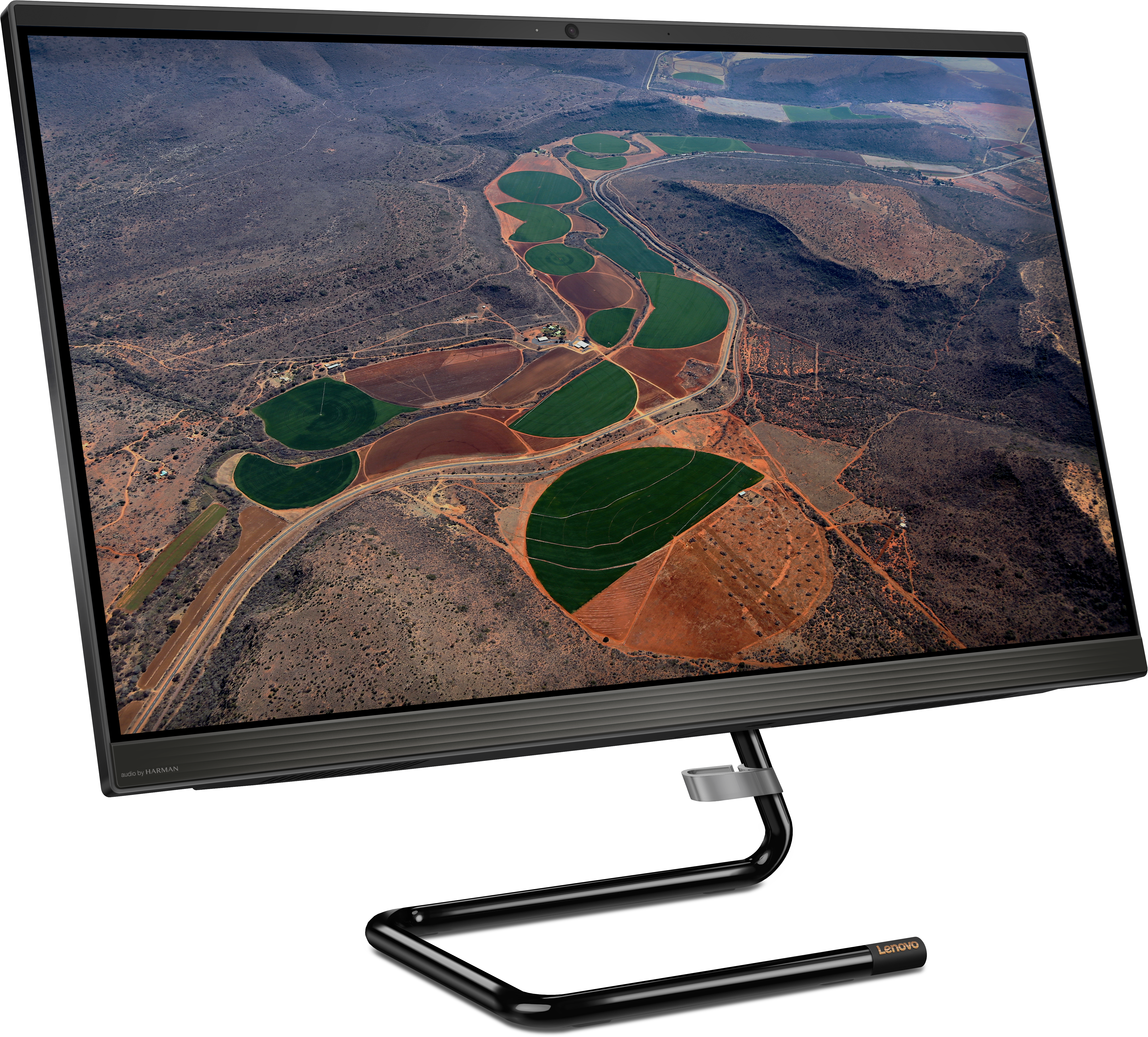 F0EY009VRK ideacentre aio aio 3 27imb05 27"(1920x1080)/intel core i7 10700t(2ghz)/16384mb/1000+512ssdgb/dvdrw/ext:amd radeon r625(2048mb)/bt/wifi/war 1y/9kg/black/w10 + клавиатура, мышь Lenovo Santreyd  - Вид №5