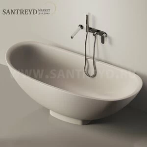 Ванна пристенная IO e SI серая