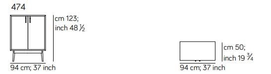 Деревянный и кожаный шкаф с распашными дверцами Amura Тео ARCH-00109393 - Вид №4