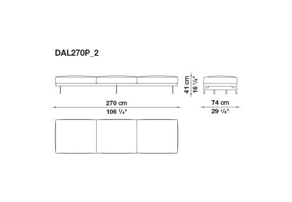 3-местный тканевый диван B&B Italia док ARCH-00033457 - Вид №19