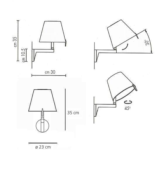 Artemide Melampo parete 0721020A бра 65850 - Вид №7
