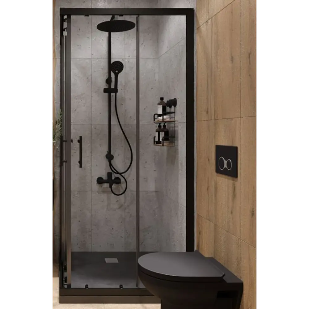 Душевая стойка Sensea Redondo 1 режим цвет чёрный STLM-2077551 - Вид №13