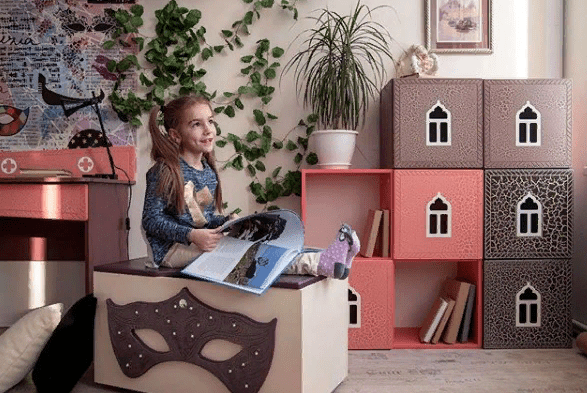 Полка детская горизонтальная "Венеция" МАНДАРИН ВЕНЕЦИЯ 178673 Фиолетовый Santreyd - Вид №6