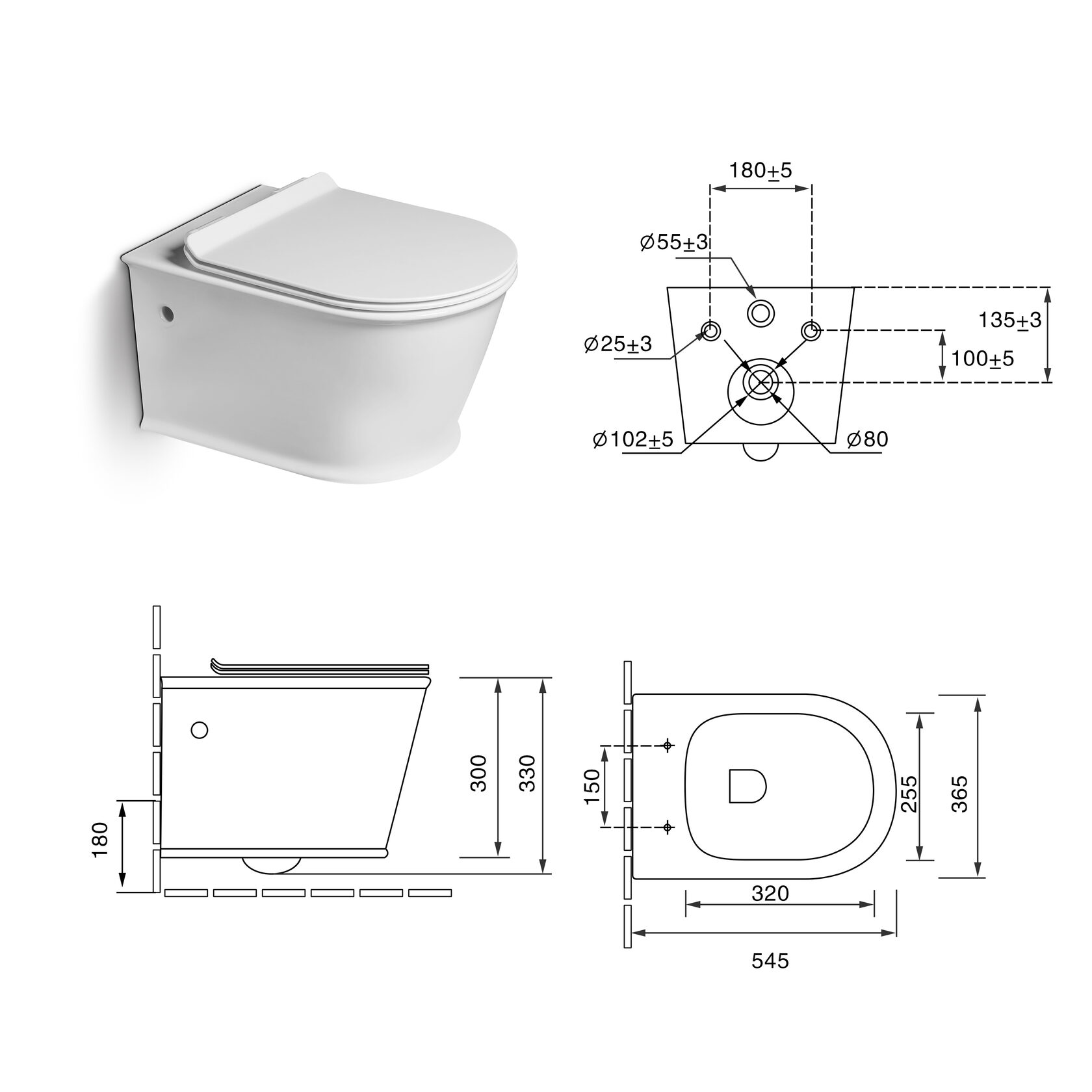 Подвесные унитазы SL-5009 SANTILINE  - Вид №4