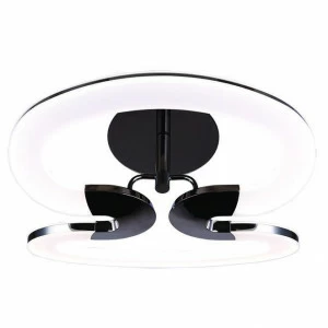 Потолочный светодиодный светильник IDLamp Gala 410/2PF-LEDWetasphalt IDLAMP GALA 203163 Белый;черный;черно-белый