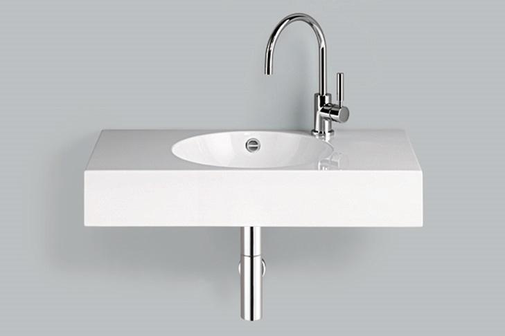 4230000401 Умывальник, wt.mc800h, белая, противомикробное Alape серия MC 