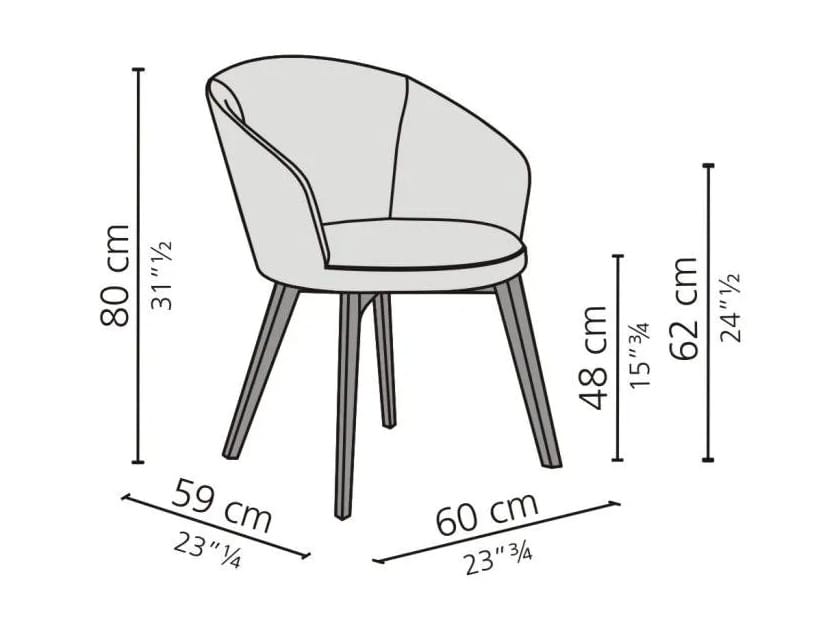 Мягкий тканевый стул с подлокотниками Casamilano SHIRLEY ARCH-00138468 - Вид №6