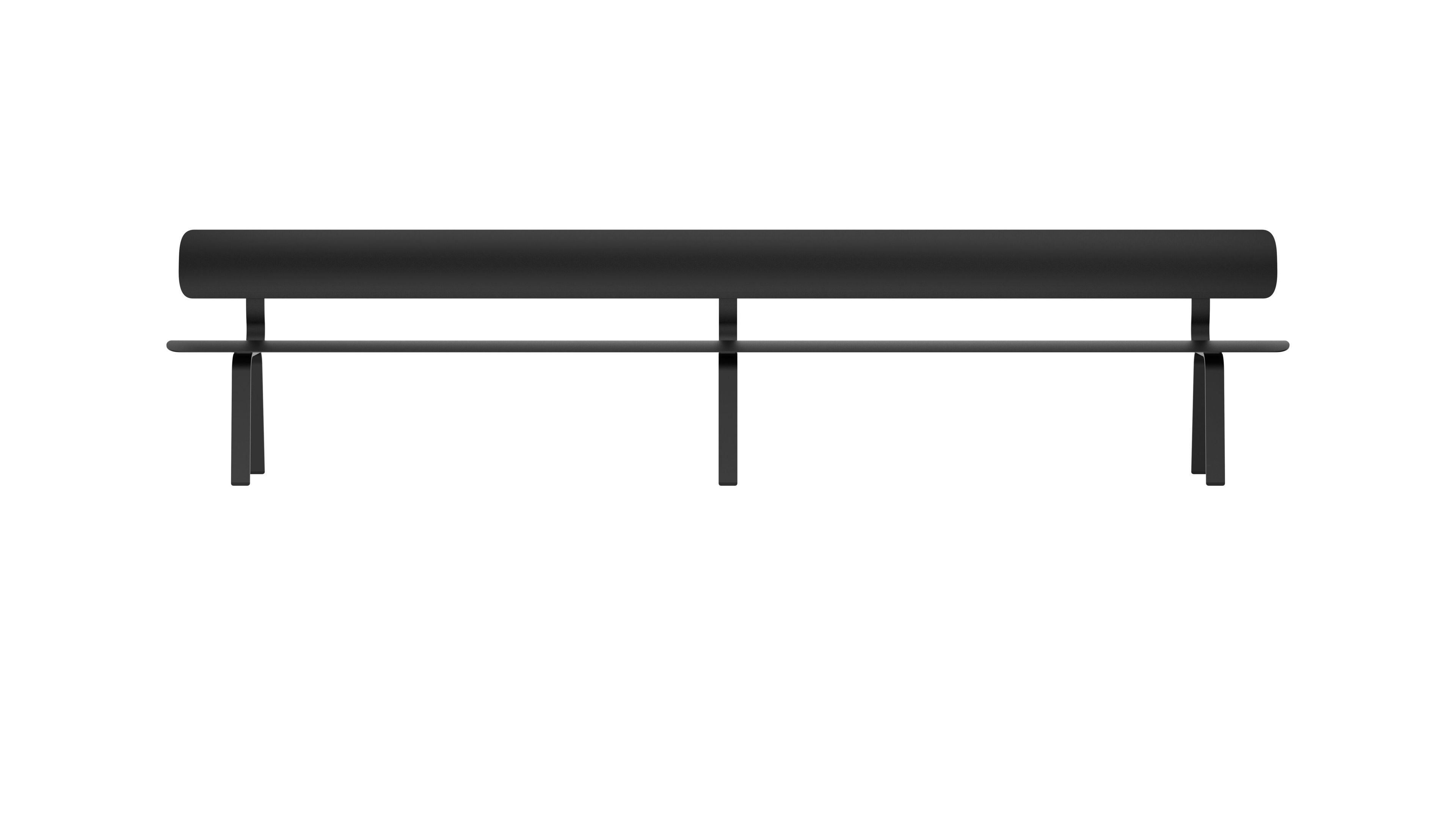 Стальная скамья с порошковым покрытием со спинкой FUNCTIONALS BEN ARCH-00041367 - Вид №70