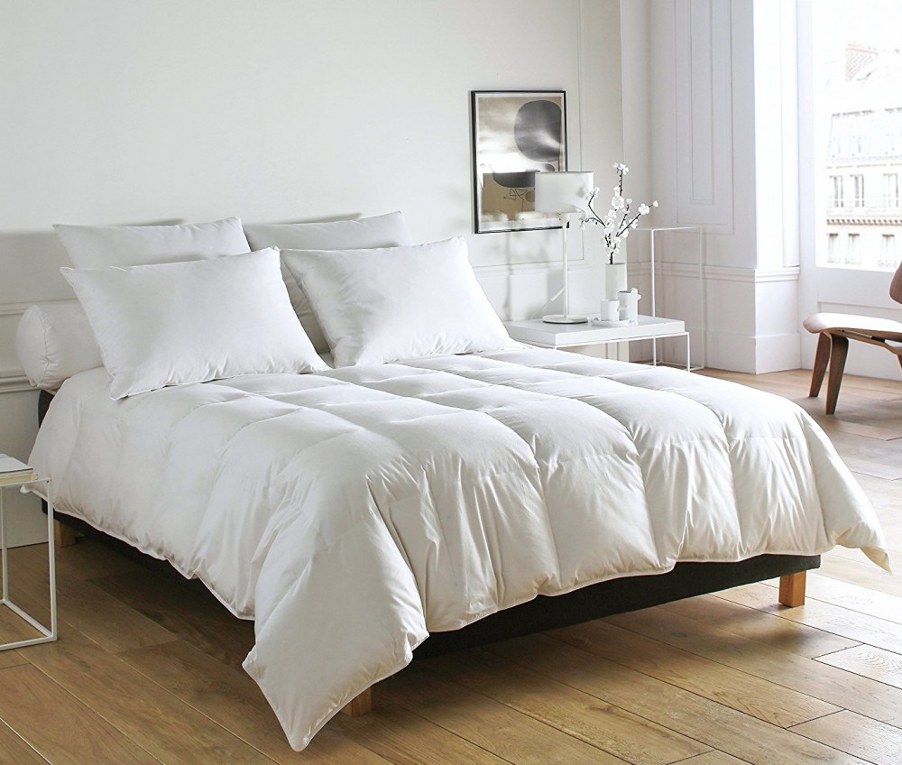 GR_200 Одеяло 200x200 90% пух гусиный 10% перо гусиное 250 гр/м2 чехол хлопок перкаль 350ТС Blanc des Vosges Santreyd 