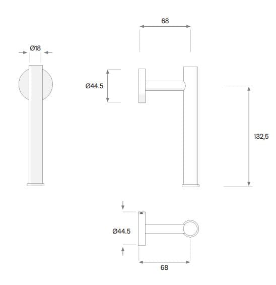 Держатель рулона из нержавеющей стали COCOON Maison ARCH-00084801 - Вид №4
