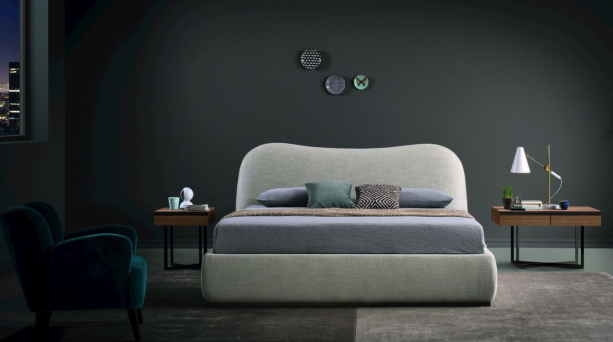 Двуспальная кровать для хранения ткани BODEMA AURORE ARCH-00144614 - Вид №2