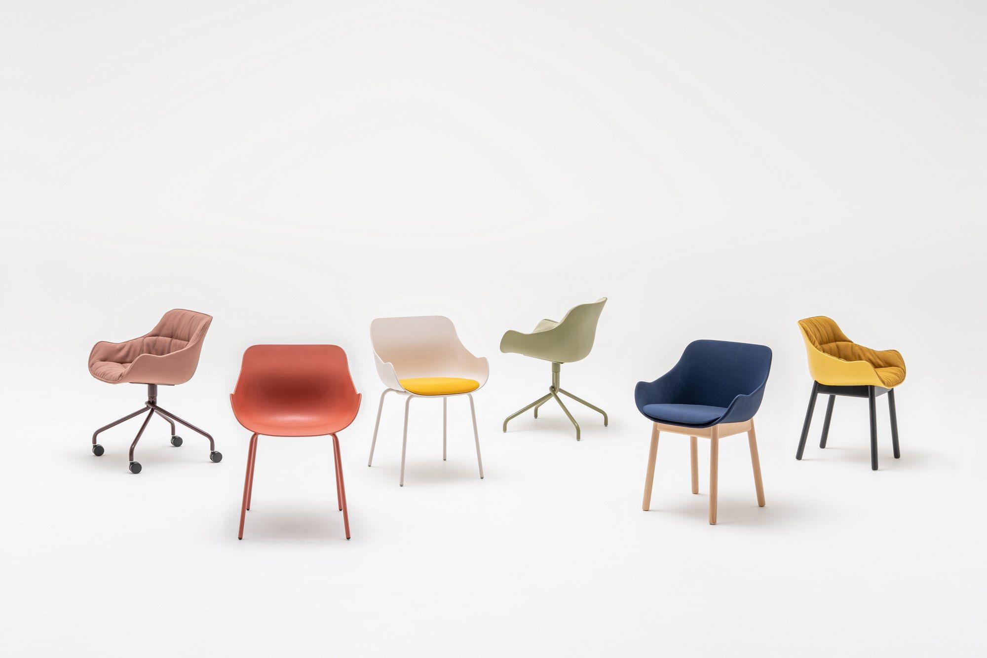 Тканевый поворотный стул с колесами MDD Baltic ARCH-00108014 - Вид №3