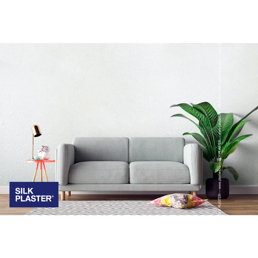 Жидкие обои Silk Plaster Absolute А201 0.74 кг цвет белый STLM-2067101 - Вид №4