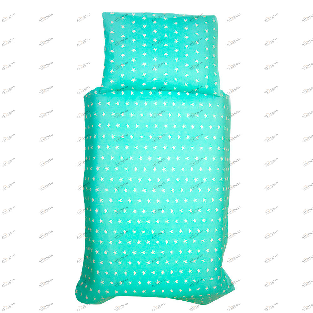 Детское постельное белье "Звезды", мятный фон БЕЛЬМАРКО  327377 Голубой Santreyd 