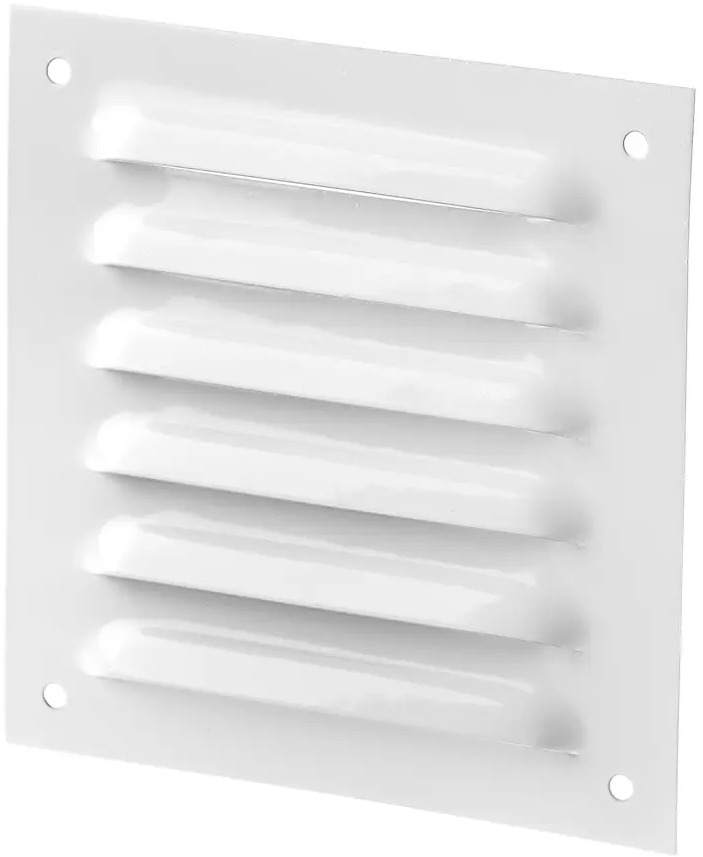 Вентиляционная решетка ORE GM1313W — белая металлическая для систем вентиляции 84653726