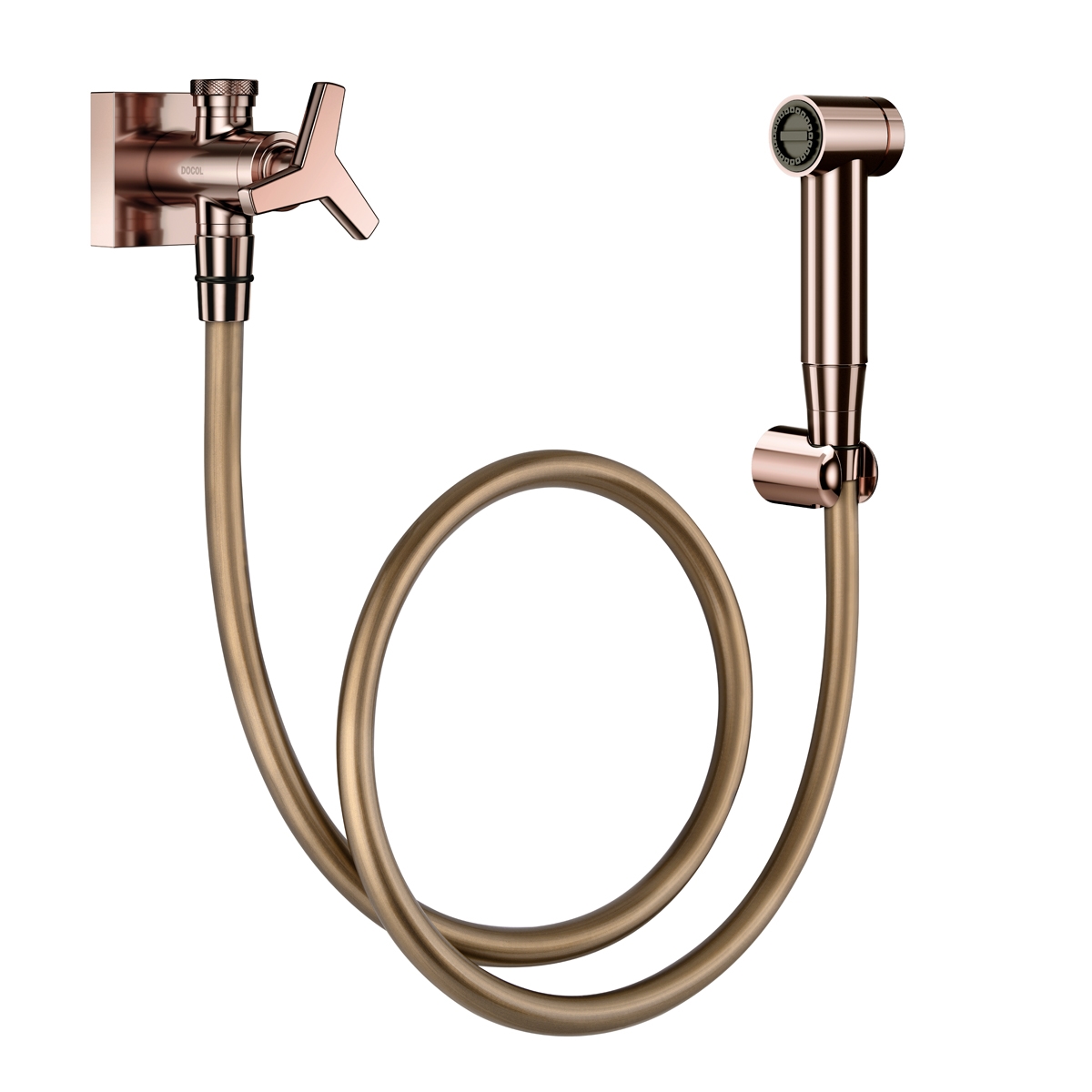 00876930 Гигиенический душ с оформлением и полированным графитовым отводом Docol DOCOL CITY 