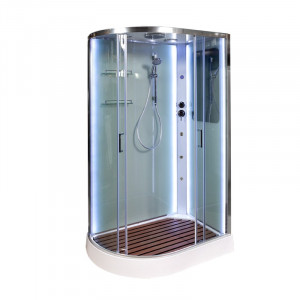 L 809 стандартная BLACK Душевая кабина DETO Серия L