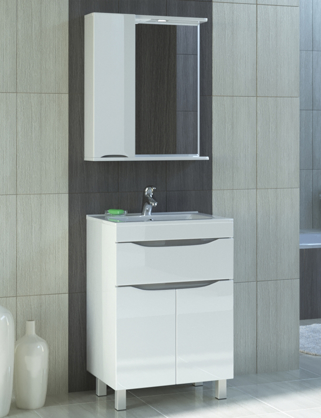 Тумба Minor 1-600 (VGA)600⨉460⨉830 мм белый Santreyd sun-id-665365 - Вид №4