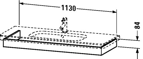 DS608305252 Подвесная раковина настенная овальная Duravit Durastyle белая - Вид №1