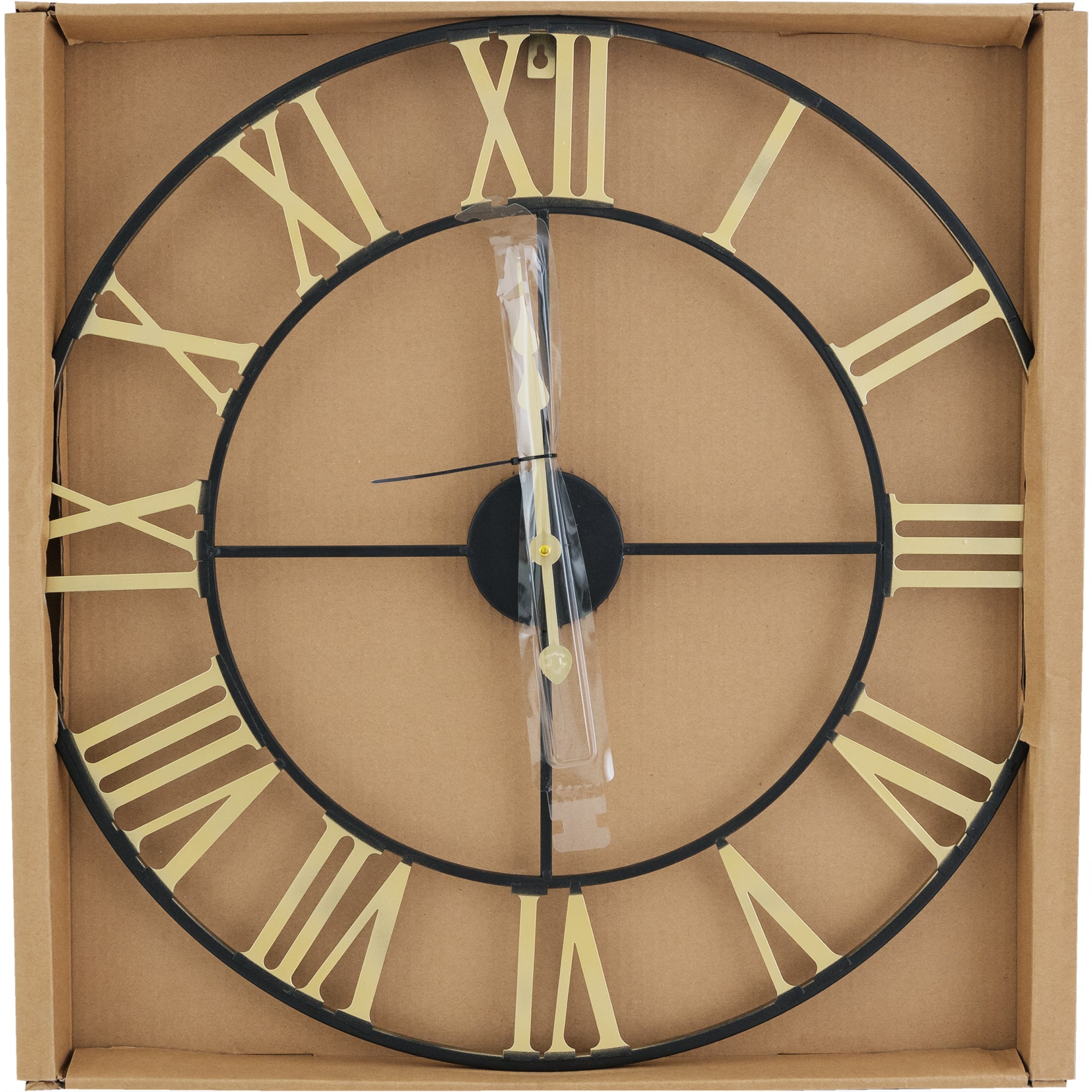 84462986 Настенные часы с римскими цифрами ø56 см цвет черный Chic Santreyd - Вид №3