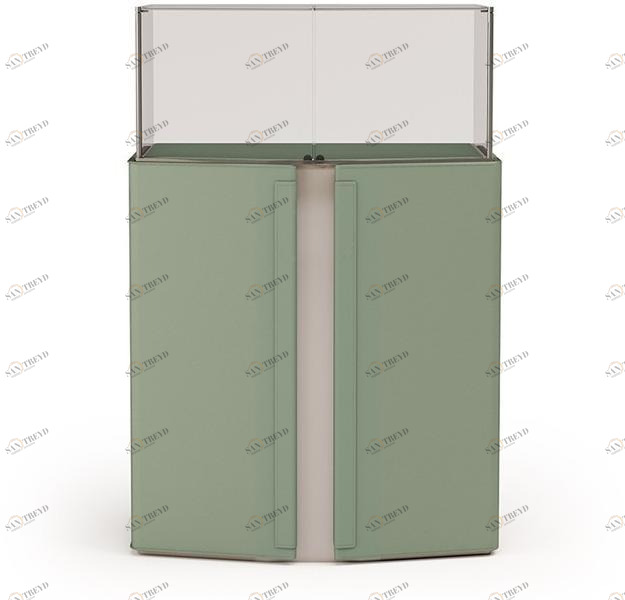 Turri Комод / шкаф-витрина обтянут кожей Zenit sun-id-1458693