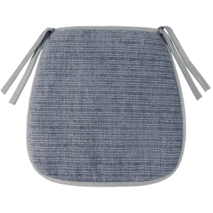 Подушка для стула Linen Way Джини 38x3x40 см полиэстер серый