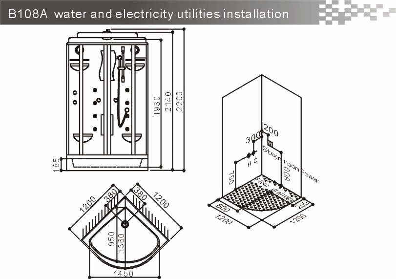 WU108A Душевая кабина SSWW WU - Вид №7