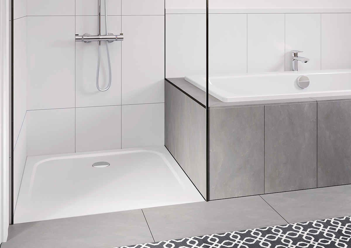 Душевой поддон KALDEWEI Сталь эмалированная 2261-1 282 холодный серый 90 2261-1282 - Вид №11