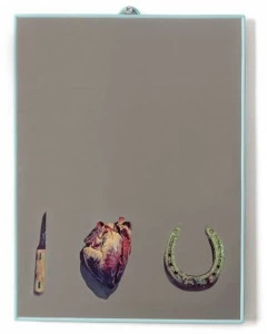 Seletti Прямоугольное зеркало Love edition