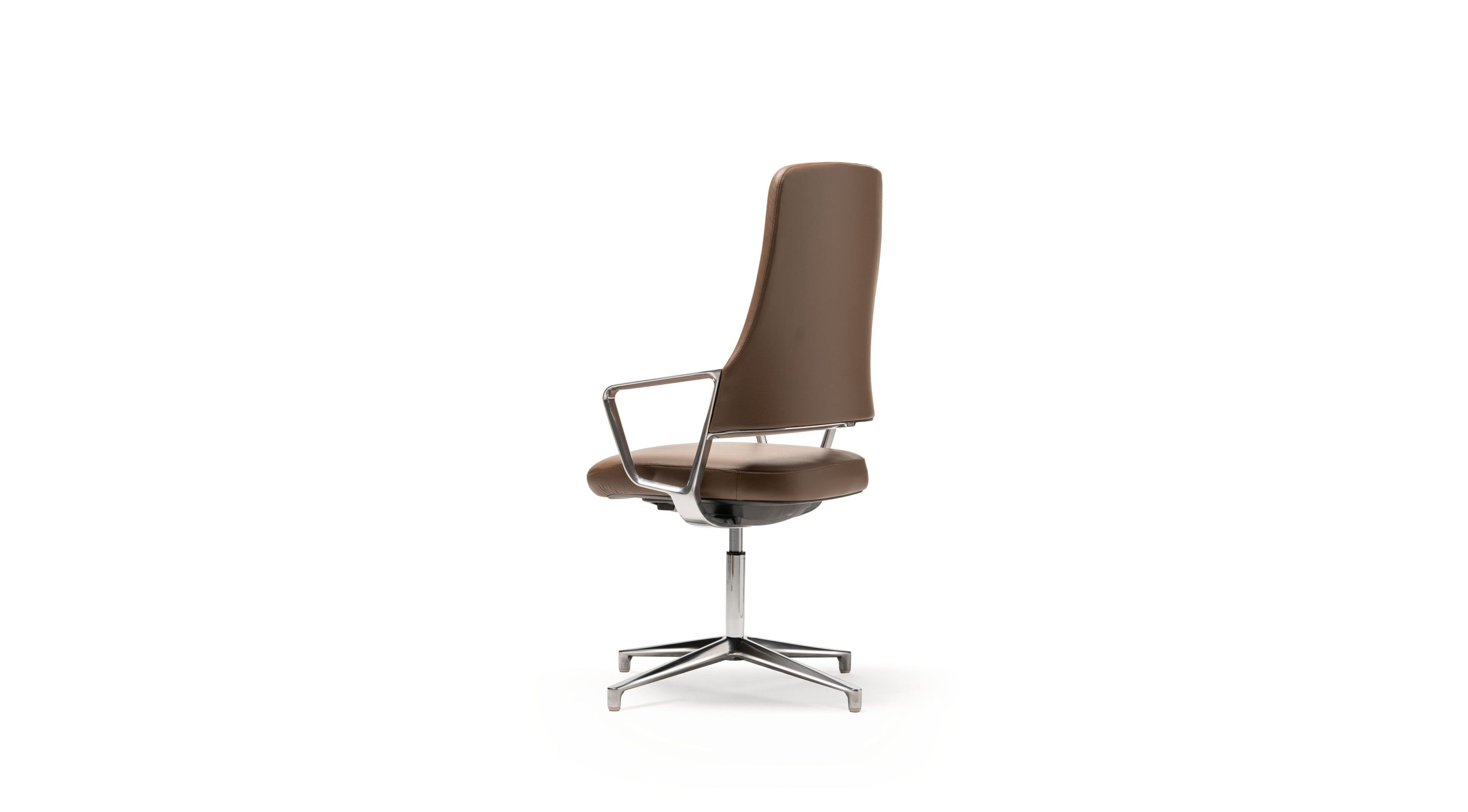 Кожаный офисный стул с подлокотниками с 4 спицами Quinti Sedute Aventador ARCH-00138755 - Вид №4